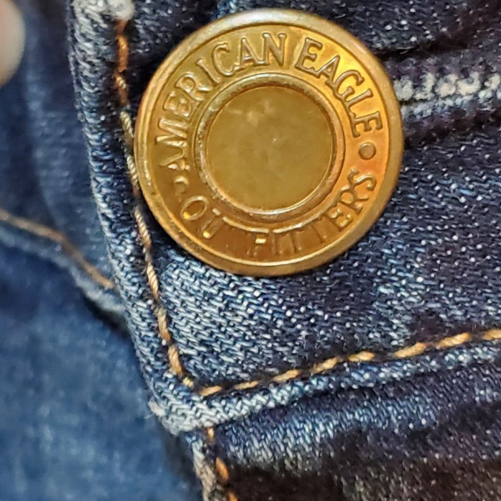 American Eagle Outfitters Jegging Stretch Straight Leg Blue Jeans Women's Size 2 - Picture 5 of 8